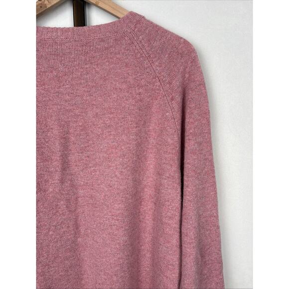 J. Crew Men’s Supersoft Lambswool Blend Crewneck Sweater Large Light Red Preppy - Picture 10 of 13